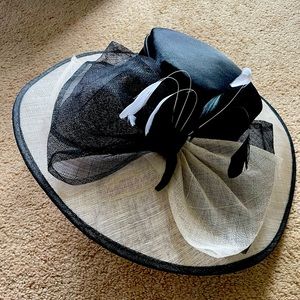 Blackened and White Picture/Derby Hat from the Carmel Hat Company, California